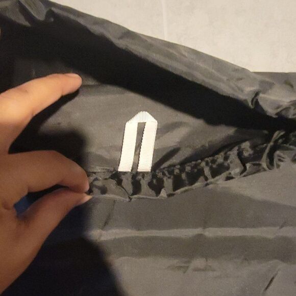 Adidas Black White School College Drawstring Sackpack Sling Backpack 14" X 18" - Picture 6 of 7